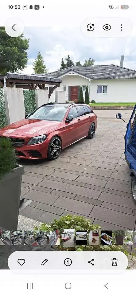 Gebraucht Mercedes C220 194 PS (142 kW) 2018 Rot Kombi