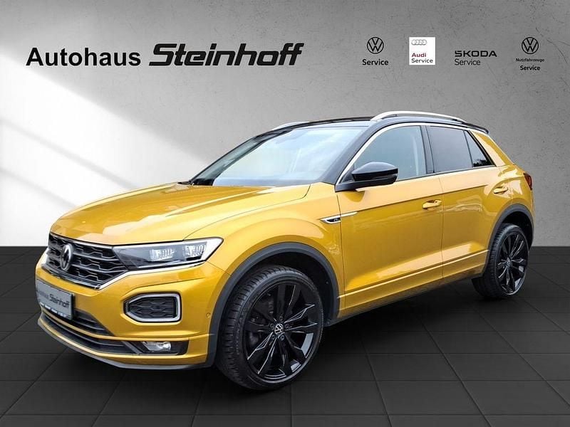 Gelb Gebraucht 2021 VW T-Roc R-line SUV | 25.490 € (Fairer Preis) - Bild 1/4