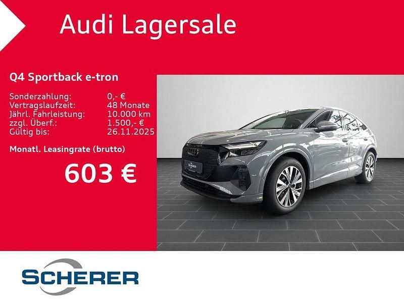Grau Neu 2025 Audi Q4 Sportback e-tron Sport SUV | 55.390 € (Guter Preis) - Bild 1/4