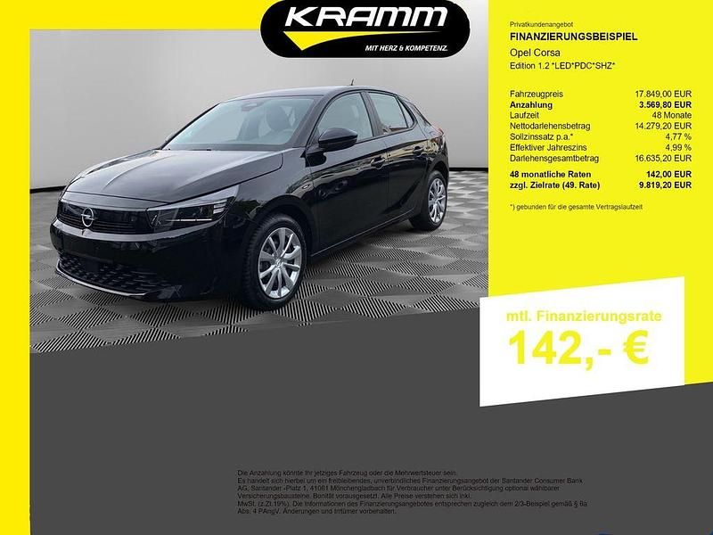 Gebraucht Opel Corsa Edition 101 PS (74 kW) 2025 Schwarz Kleinwagen
