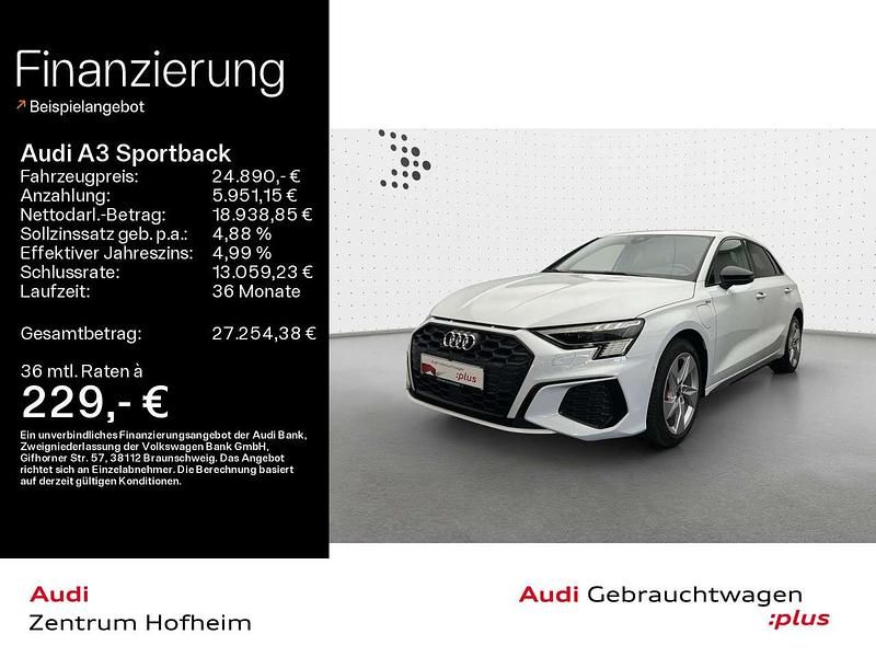 Gebraucht Audi A3 S-Line 245 PS (180 kW) 2022 Gletscherweiß metallic Limousine
