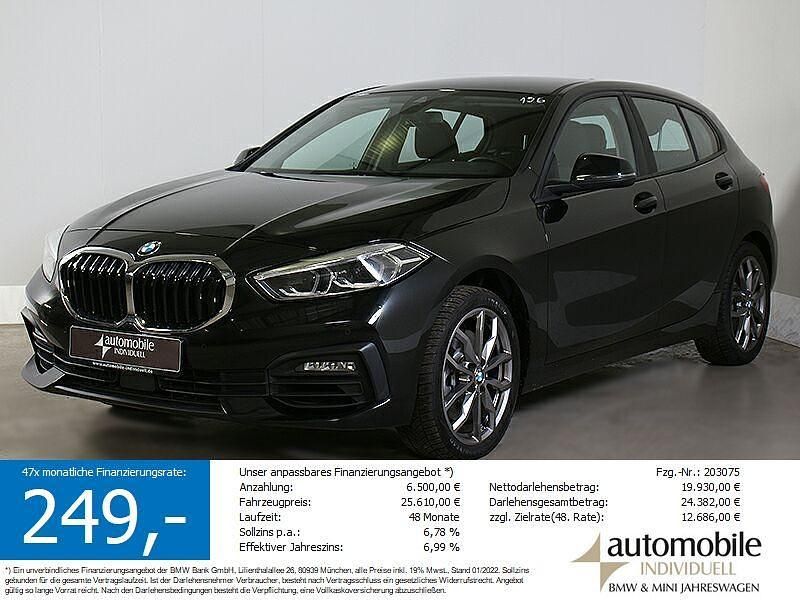 Schwarz Gebraucht 2023 BMW 120 Advantage Kleinwagen | 25.440 € (Guter Preis) - Bild 1/4