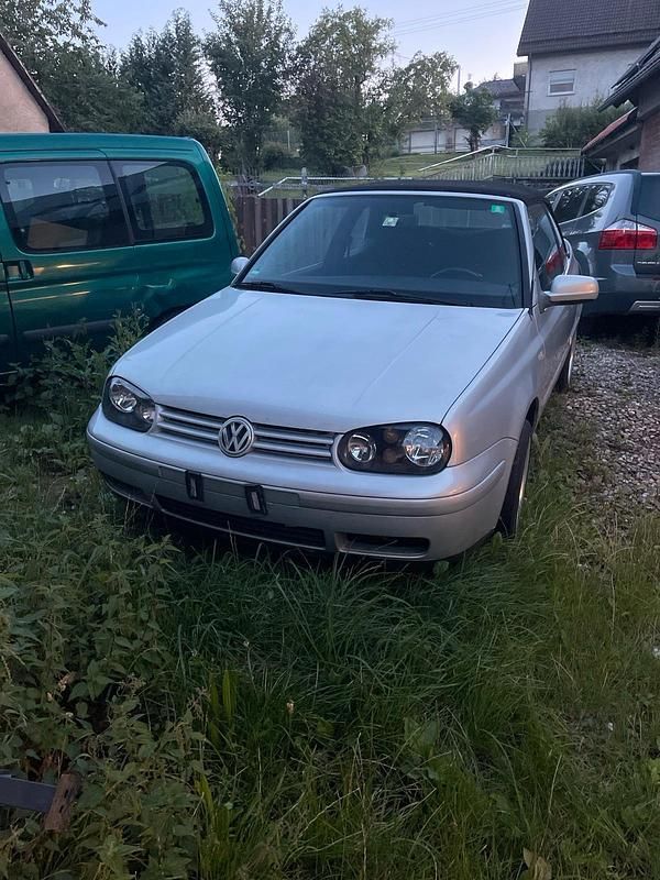 Silber Gebraucht 1999 VW Golf Cabriolet Cabrio | 1.200 € (Superpreis) - Bild 1/4