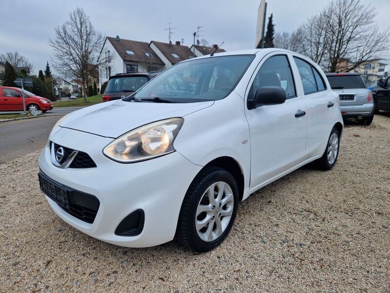 Weiß Gebraucht 2014 Nissan Micra Visia Kleinwagen | 4.490 € (Guter Preis) - Bild 1/4