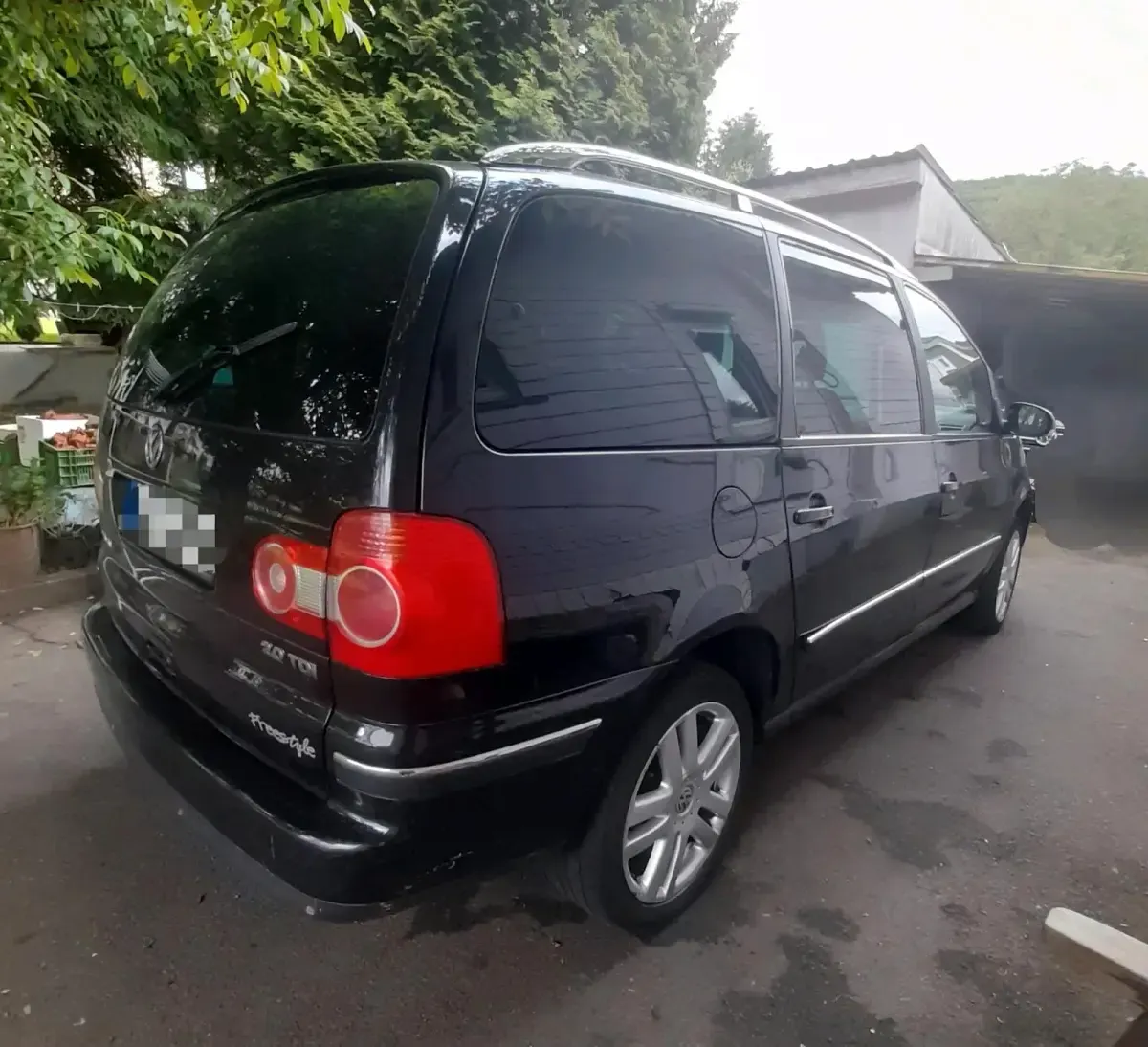 Gebraucht VW Sharan Freestyle 140 PS (102 kW) 2007 Schwarz Van / Kleinbus