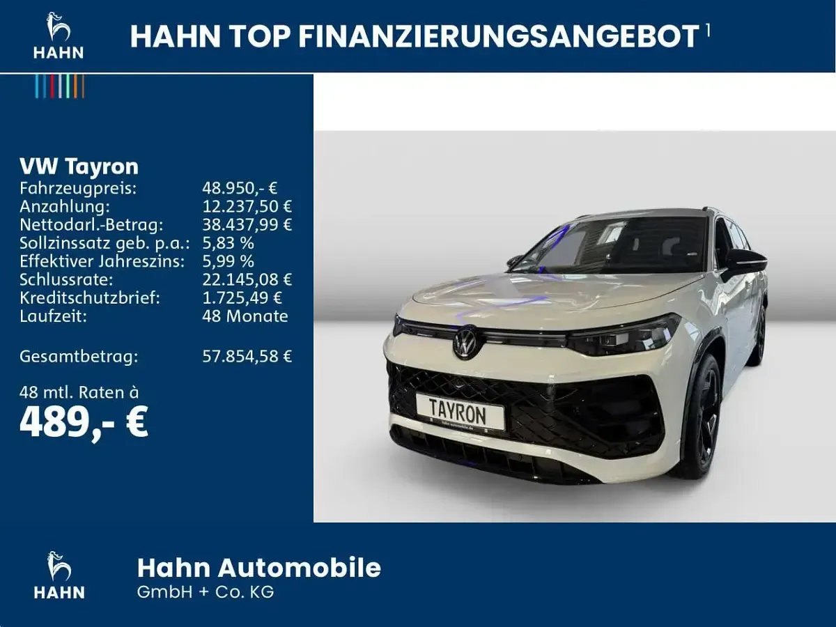 Gebraucht VW Tayron R-line 204 PS (150 kW) 2026 Weiß SUV