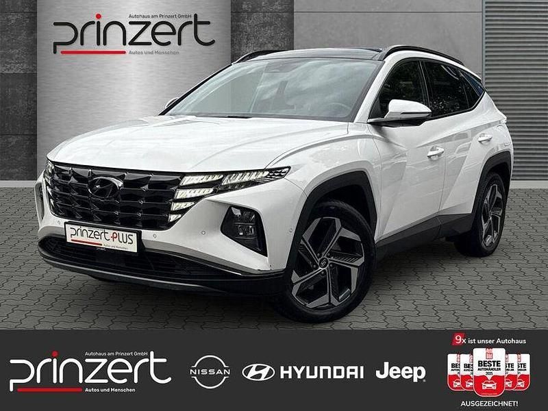 Atlas white / sol Gebraucht 2022 Hyundai Tucson Prime SUV | 24.970 € (Fairer Preis) - Bild 1/3