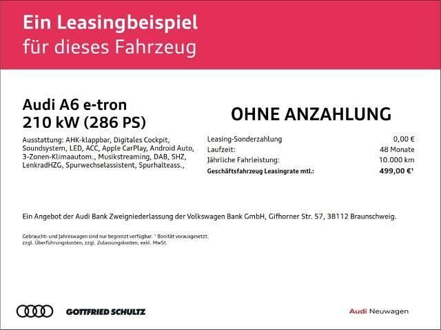 Neu Audi A6 e-tron Sport 210 kW (286 PS) 2026 Schwarz Kombi