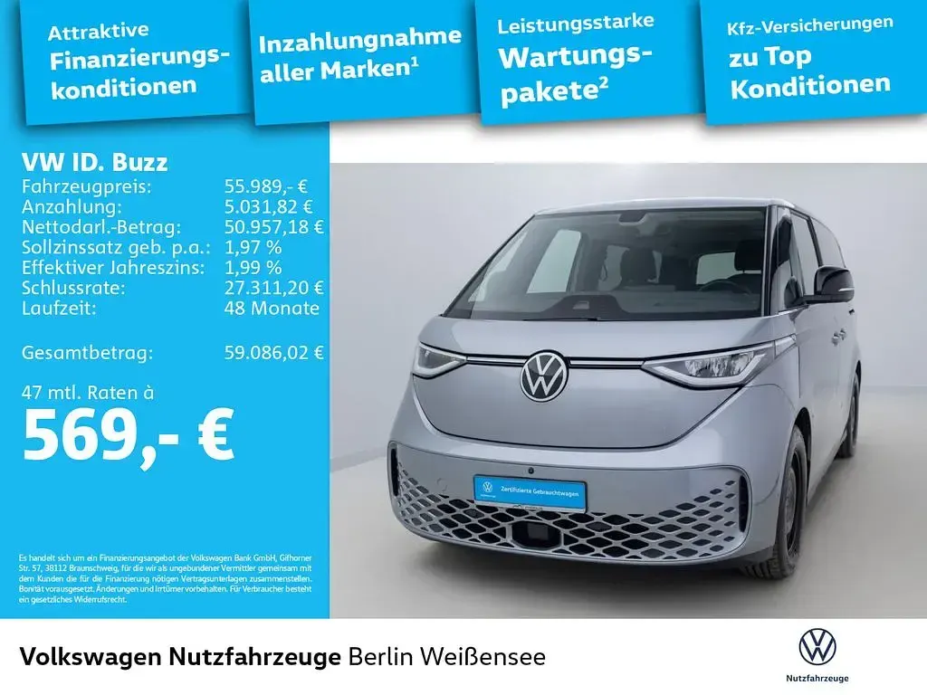 Gebraucht VW ID. Buzz Pro 210 kW (286 PS) 2025 Monosilber metallic Van / Kleinbus