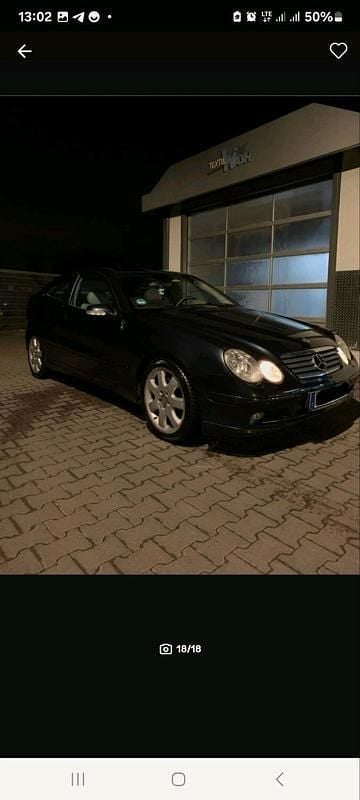 Schwarz Gebraucht 2004 Mercedes C230 Coupé | 2.999 € (Fairer Preis) - Bild 1/3