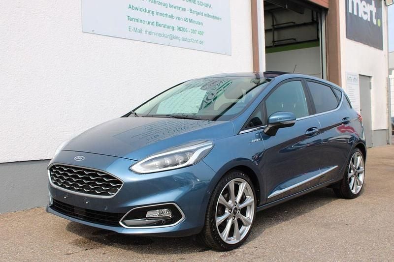 Blau Gebraucht 2021 Ford Fiesta Vignale Kleinwagen | 12.990 € (Superpreis) - Bild 1/4