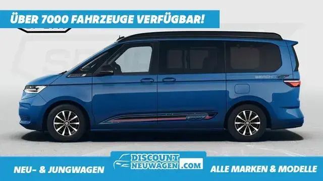 Mediumblau metallic dach schwarz Neu 2024 VW T7 Comfortline Van | 64.075 € - Bild 1/4