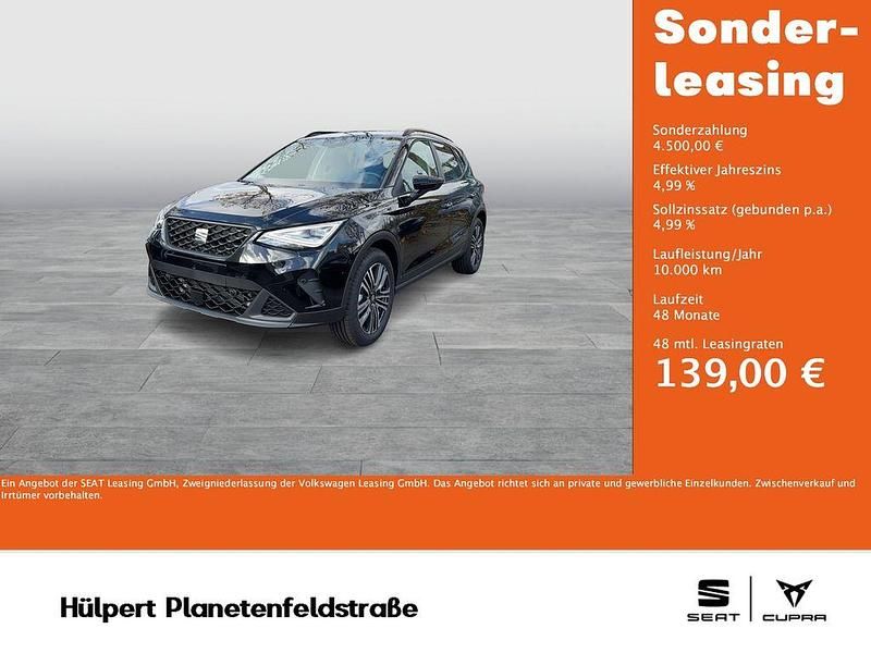Neu Seat Arona 116 PS (85 kW) 2025 Midnight schwarz metallic SUV
