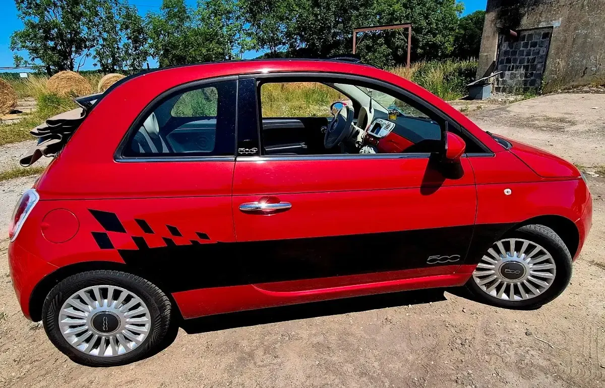 Gebraucht Fiat 500C 90 PS (66 kW) 2009 Rot Cabrio