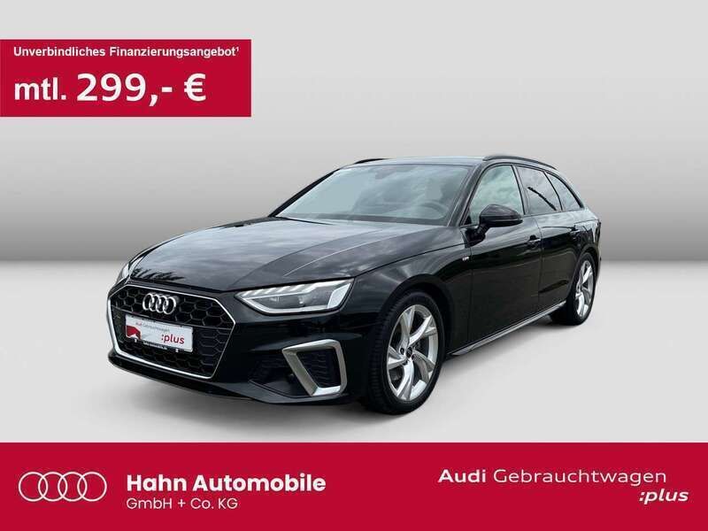 Mythosschwarz metallic Gebraucht 2024 Audi A4 S-Line Kombi | 38.930 € (Fairer Preis) - Bild 1/3