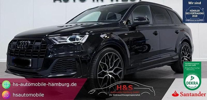 Orcaschwarz Gebraucht 2019 Audi Q7 S-Line SUV | 45.900 € - Bild 1/4