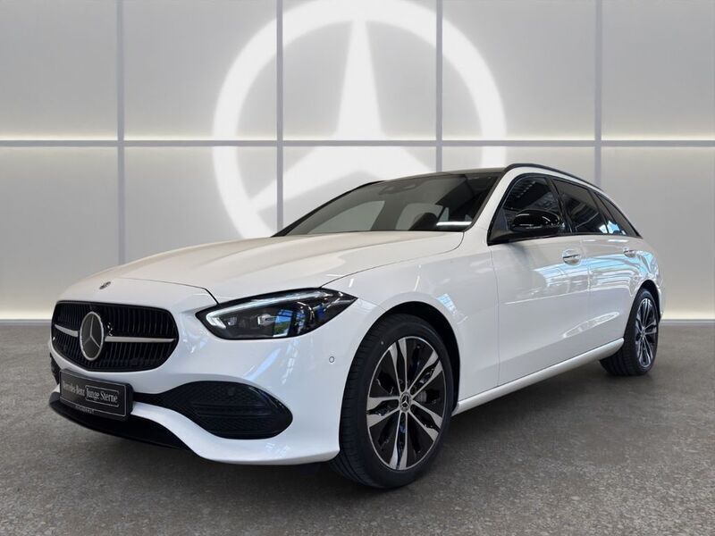 Polarweiss unilack Gebraucht 2023 Mercedes C300e Avantgarde Kombi | 37.490 € (Fairer Preis) - Bild 1/4