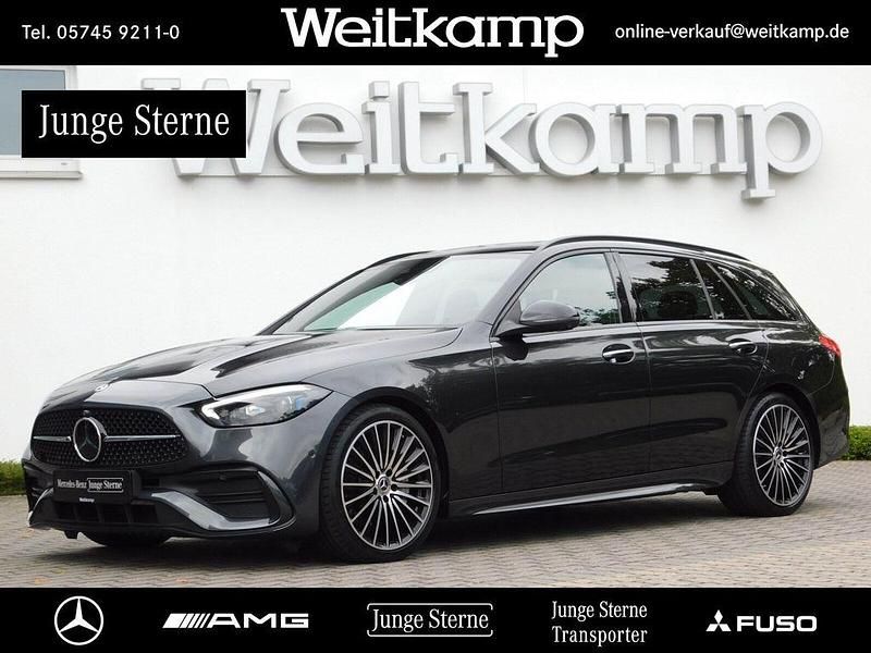 Lack graphitgrau Gebraucht 2021 Mercedes C300 AMG Kombi | 41.885 € - Bild 1/4