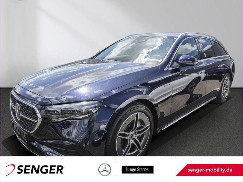 Blau Gebraucht 2024 Mercedes E220 AMG Limousine | 55.280 € (Fairer Preis) - Bild 1/4