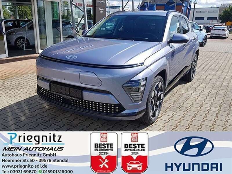 Meta blue Gebraucht 2023 Hyundai Kona Prime SUV | 34.890 € (Guter Preis) - Bild 1/4
