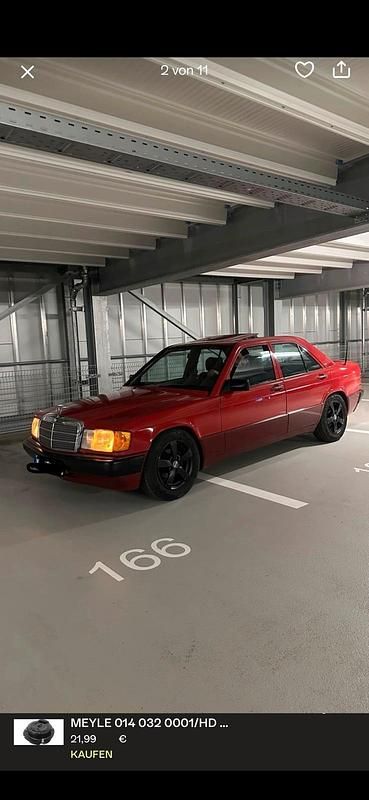 Gebraucht Mercedes 190 118 PS (86 kW) 1989 Rot Limousine