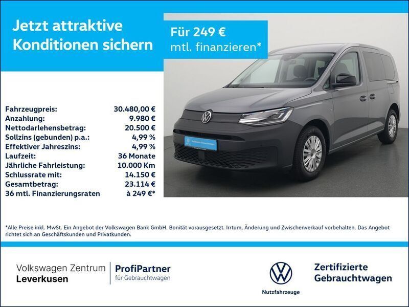 Grau Gebraucht 2024 VW Caddy Basis Van / Kleinbus | 30.480 € (Guter Preis) - Bild 1/3