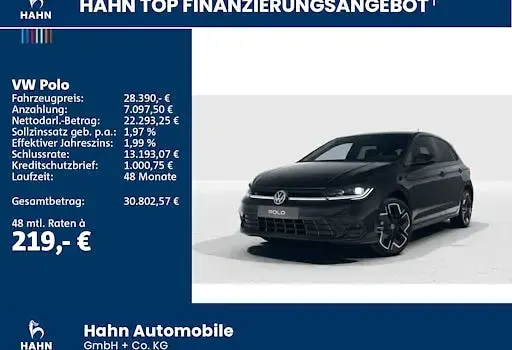 Ny VW Polo R-line 95 HK (69 kW) 2026 Sort Hatchback