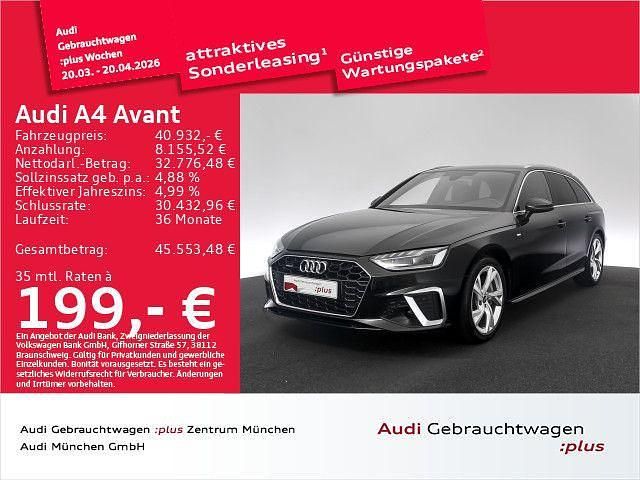 Gebraucht Audi A4 S-Line 204 PS (150 kW) 2024 Mythosschwarz metallic Kombi