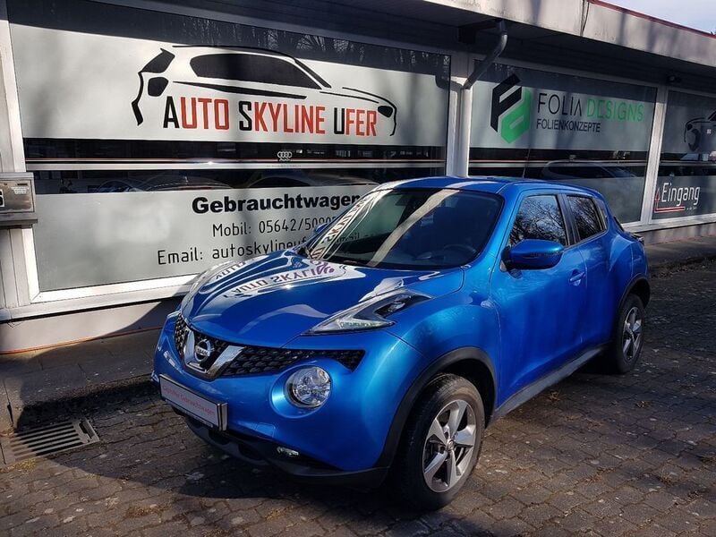 Vivid blue Gebraucht 2019 Nissan Juke Acenta SUV | 14.700 € (Fairer Preis) - Bild 1/4