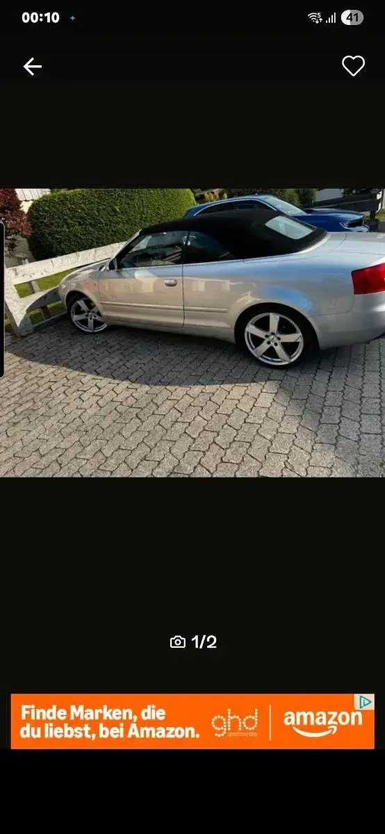 Gebraucht Audi Cabriolet Sport 163 PS (119 kW) 2003 Silber Cabrio