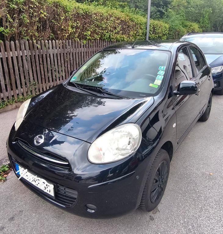 Schwarz Gebraucht 2012 Nissan Micra Tekna Kleinwagen | 2.750 € (Superpreis) - Bild 1/4