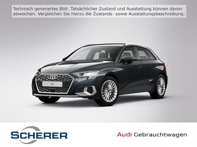Manhattengrau metallic (metallic) Gebraucht 2024 Audi A3 Advanced Limousine | 29.690 € - Bild 1/4