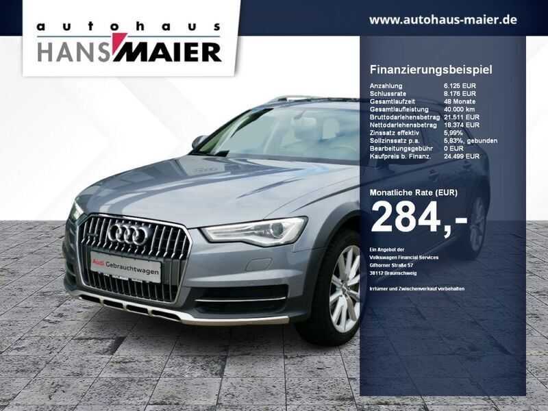 Tornadograu metallic Gebraucht 2016 Audi A6 Allroad Design Kombi | 25.999 € (Guter Preis) - Bild 1/4