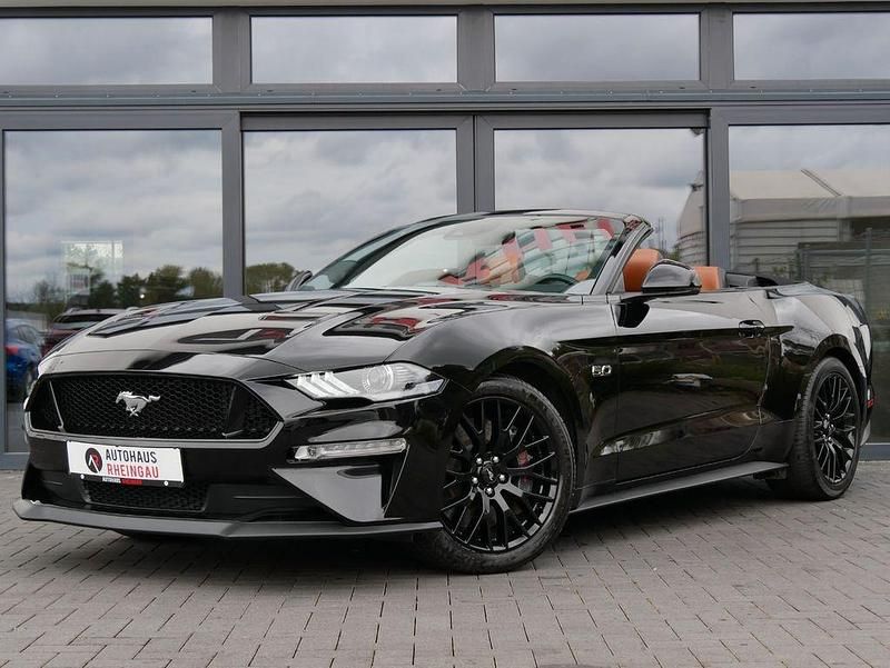 Schwarz Gebraucht 2021 Ford Mustang GT Convertible Cabrio | 39.900 € (Guter Preis) - Bild 1/4