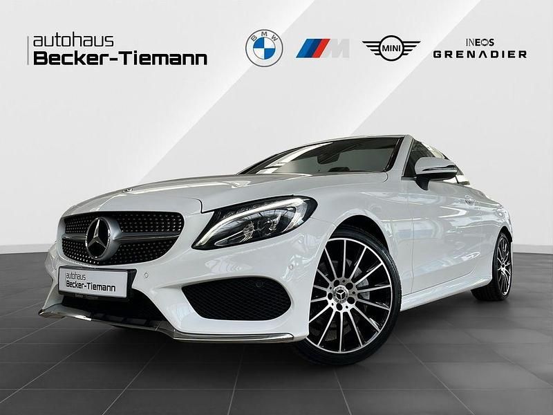 Polarweiss Gebraucht 2018 Mercedes C180 AMG line Cabrio | 26.911 € (Fairer Preis) - Bild 1/4
