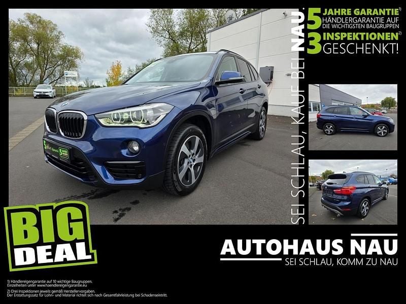 Mediterranblau metallic Gebraucht 2019 BMW X1 Sport Line SUV | 24.990 € (Fairer Preis) - Bild 1/4