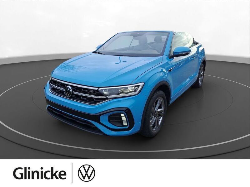 Teal blue / schwarz Gebraucht 2025 VW T-Roc Cabriolet R-line Cabrio | 35.850 € (Guter Preis) - Bild 1/4