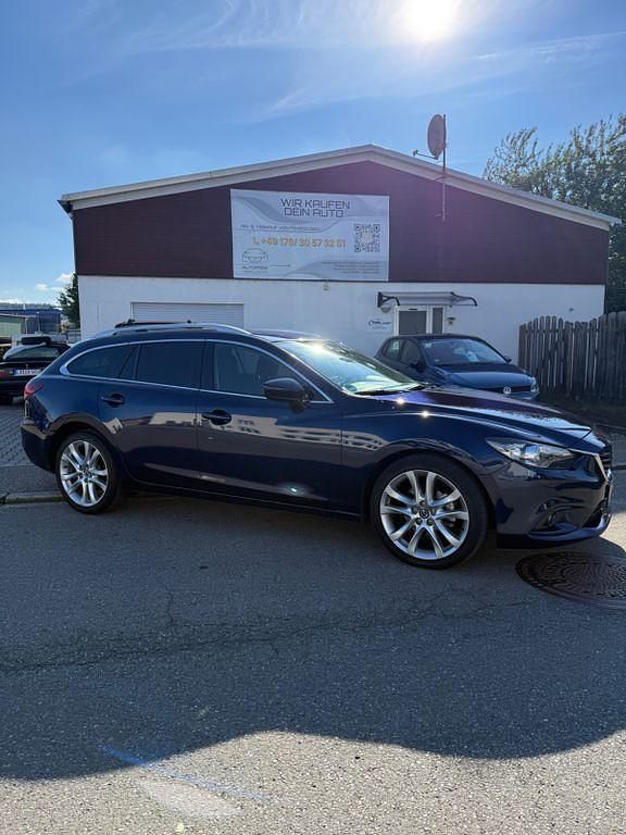 Blau Gebraucht 2013 Mazda 6 Sports-Line Kombi | 6.399 € (Fairer Preis) - Bild 1/4