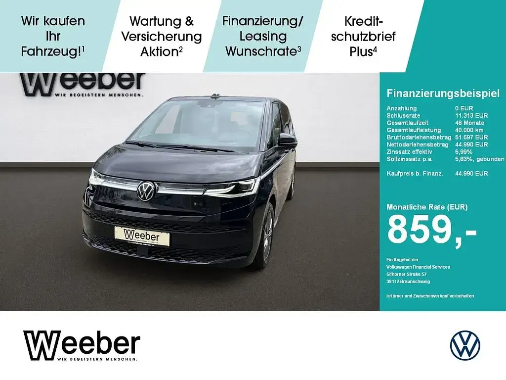 Usata VW Multivan Style 218 CV (160 kW) 2021 Nero Monovolume