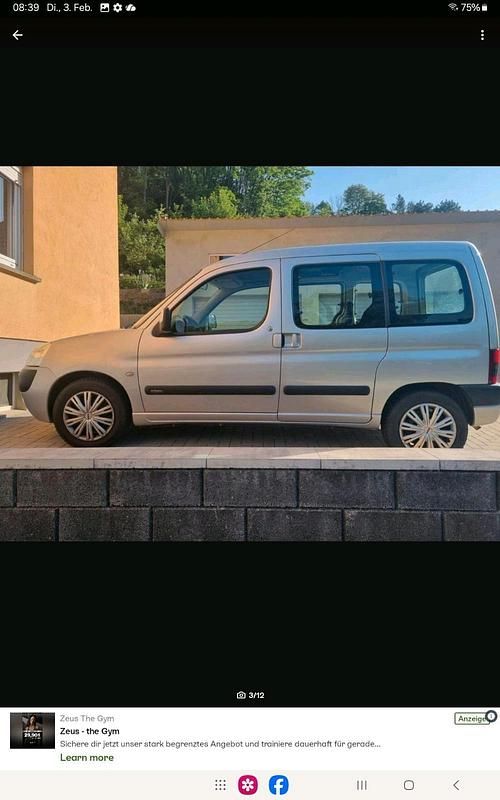 Gebraucht Citroën Berlingo 109 PS (80 kW) 2003 Silber Van / Kleinbus