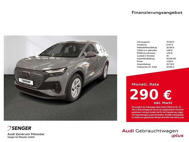 Kieselgrau Gebraucht 2023 Audi Q4 e-tron Comfort SUV | 33.990 € (Teuer) - Bild 1/4