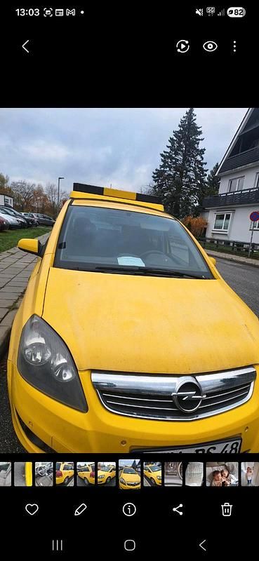Gebraucht Opel Zafira 120 PS (88 kW) 2011 Gelb Van / Kleinbus