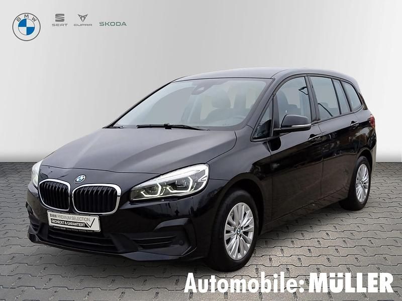 Schwarz Gebraucht 2021 BMW 218 Gran Tourer Advantage Van / Kleinbus | 21.850 € (Fairer Preis) - Bild 1/4
