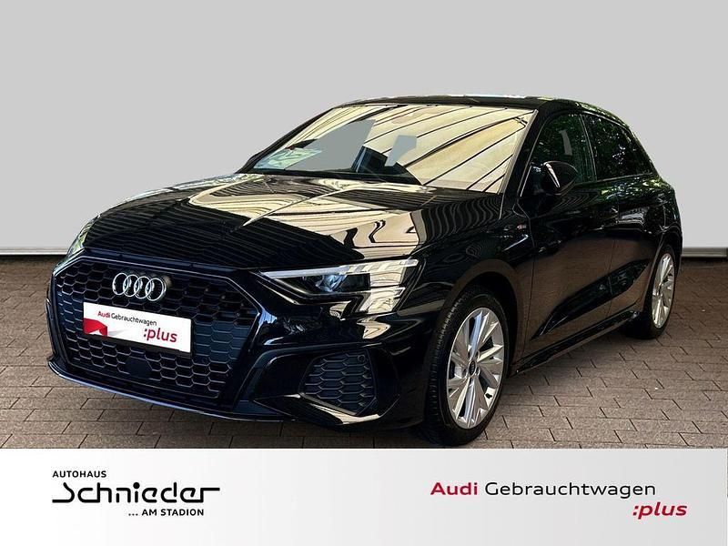 Schwarz Gebraucht 2024 Audi A3 Sportback S-Line Limousine | 33.750 € (Superpreis) - Bild 1/4