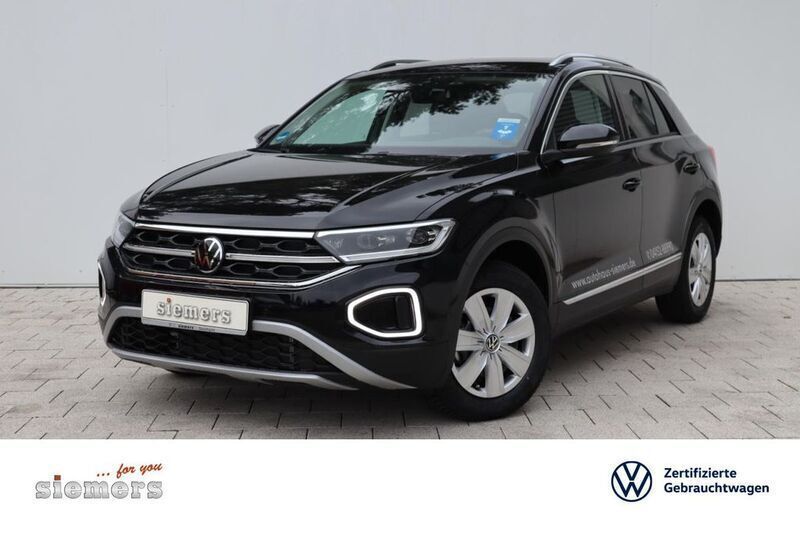 Schwarz Gebraucht 2022 VW T-Roc Style SUV | 25.850 € (Teuer) - Bild 1/4