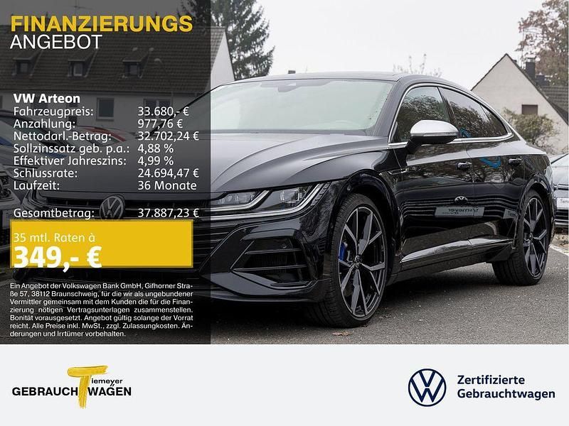 Schwarz Gebraucht 2021 VW Arteon R Limousine | 33.680 € (Fairer Preis) - Bild 1/4