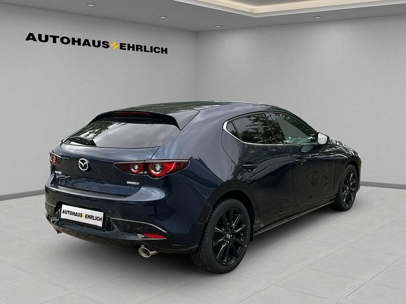 Neu Mazda 3 Exclusive-Line 186 PS (136 kW) 2025 Deep crystal blue (blau) Limousine
