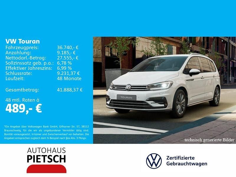 Weiß Gebraucht 2025 VW Touran Comfortline Van / Kleinbus | 36.740 € (Teuer) - Bild 1/4
