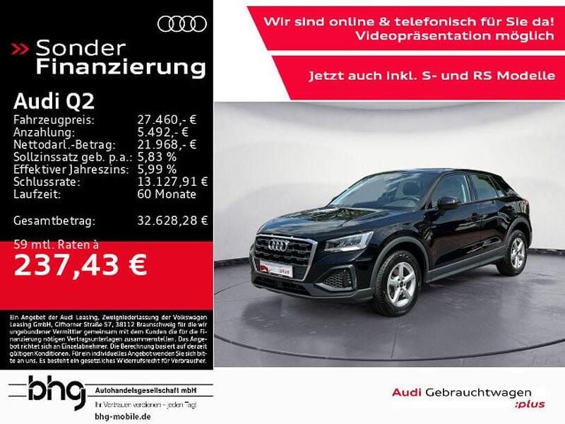 Brillantschwarz Gebraucht 2024 Audi Q2 Basis SUV | 27.460 € (Fairer Preis) - Bild 1/4