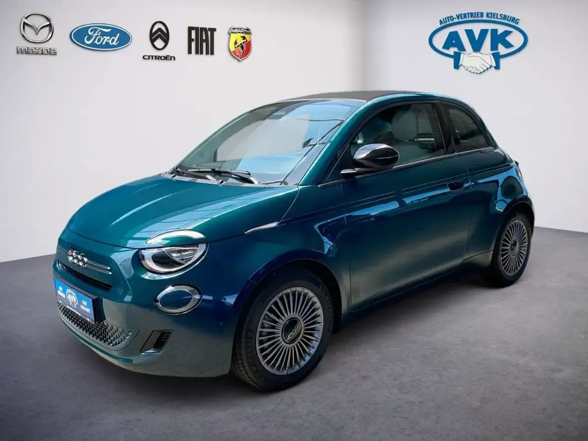 Neu Fiat 500 Icon 65 PS (47 kW) 2026 Ozean grün Cabrio